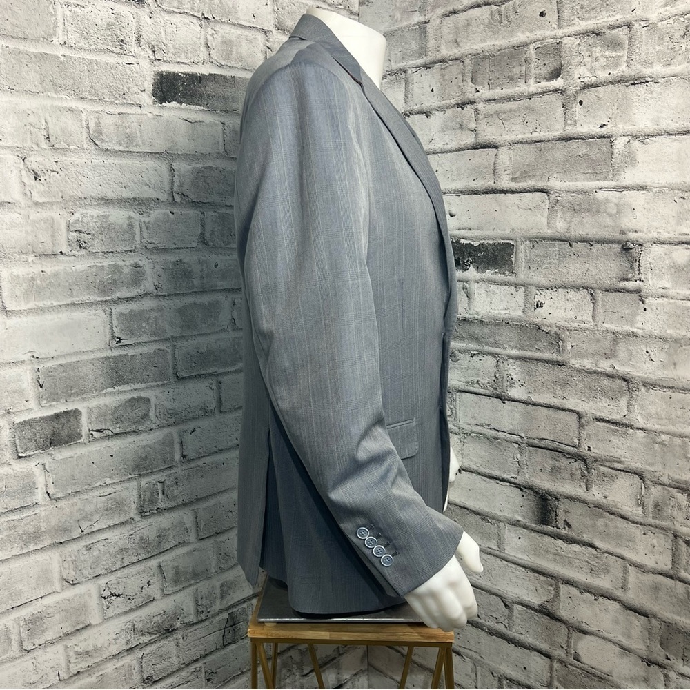 Bianco Brioni Two Button Wool Silk Blend Blazer - Picture 5 of 12